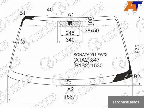 Купить Стекло лобовое hyundai sonata(tagaz)