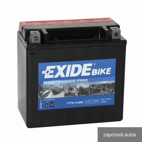 Купить Новый аккумулятор мото Exide ETX 14-BS