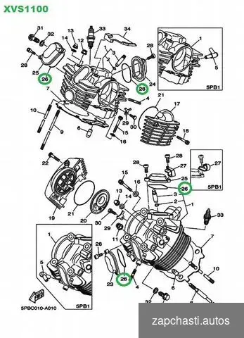 Купить Прокладка крышки клапана Yamaha 93210-62446-00