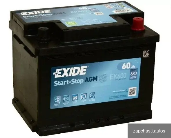 Купить Аккумулятор 60 Ач AGM Exide на Start-Stop EK600