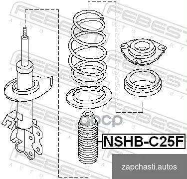 Купить Пыльник переднего амортизатора nshbc25F Febest