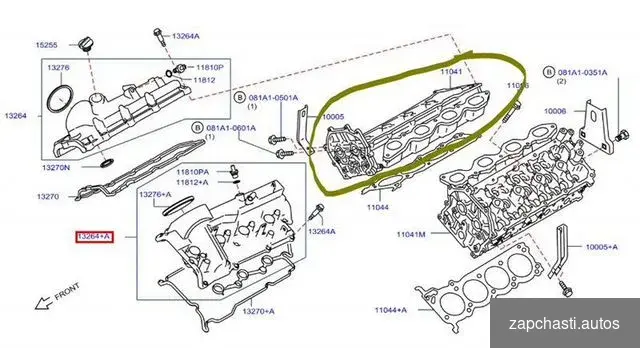 Купить Головка блока цилиндров гбц Infiniti Qx80 VK56VD