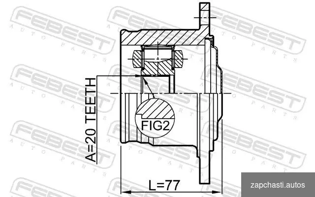 Купить Febest 0111-GX115R ШРУС внутренний