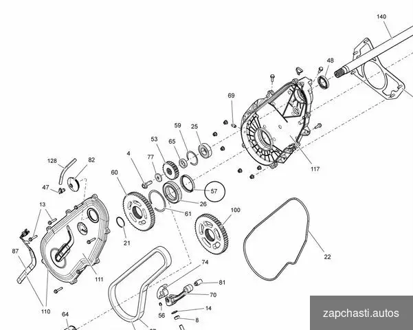 Ski-doo Lynx нижний сальник цепного редуктора #2 купить