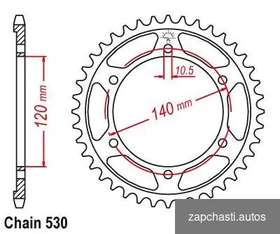 Купить Звезда задняя Kawasaki ZX600