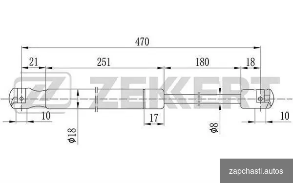 Купить Пружина газовая багажника Opel Vectra B